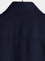 Men's Cotton & Linen Chest Pockets Solid Color Short Sleeve Shirt