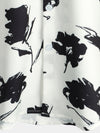 Men's Casual Floral Button Up Black And White Short Sleeve Shirt