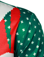 Men's Santa Claus Funny Outfit Themed Top Christmas Long Sleeve Shirt