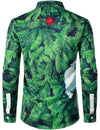 Men's Christmas Print Regular Fit Funny Outfit Themed Top Long Sleeve Shirt
