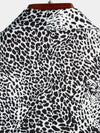 Men's Leopard Summer Pocket Short Sleeve Shirt