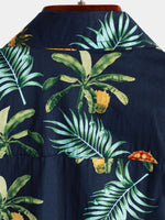 Men's Pineapple Print Short Sleeve Hawaiian Shirt