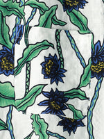 Men‘s Summer Floral Print Short Sleeve Casual Holiday Pocket Shirt