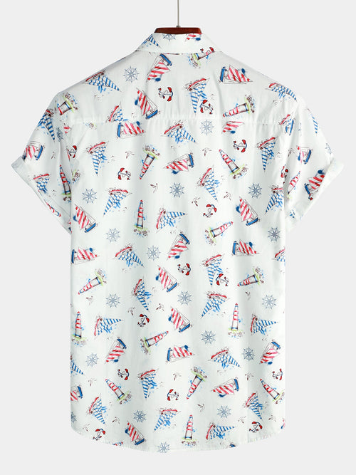 Men's Beach Casual Short Sleeve Shirt