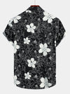 Men's Floral Printed Holiday Breathable Short Sleeve Shirt