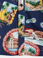 Men's Casual Hawaiian Beach Vacation Short Sleeve Shirt