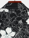 Men's Floral Printed Holiday Breathable Short Sleeve Shirt