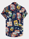 Men's Casual Hawaiian Beach Vacation Short Sleeve Shirt