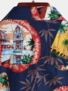 Men's Casual Hawaiian Beach Vacation Short Sleeve Shirt