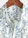 Bundle Of 2 | Men's Tropical Floral Plant Leaf Cotton Short Sleeve Aloha Resort Beach Shirts