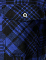 Men's Casual Plaid Double Pocket Flannel Checkered Button Up Long Sleeve Shirt