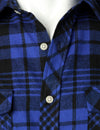 Men's Casual Plaid Double Pocket Flannel Checkered Button Up Long Sleeve Shirt
