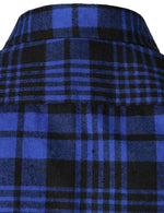 Men's Casual Plaid Double Pocket Flannel Checkered Button Up Long Sleeve Shirt