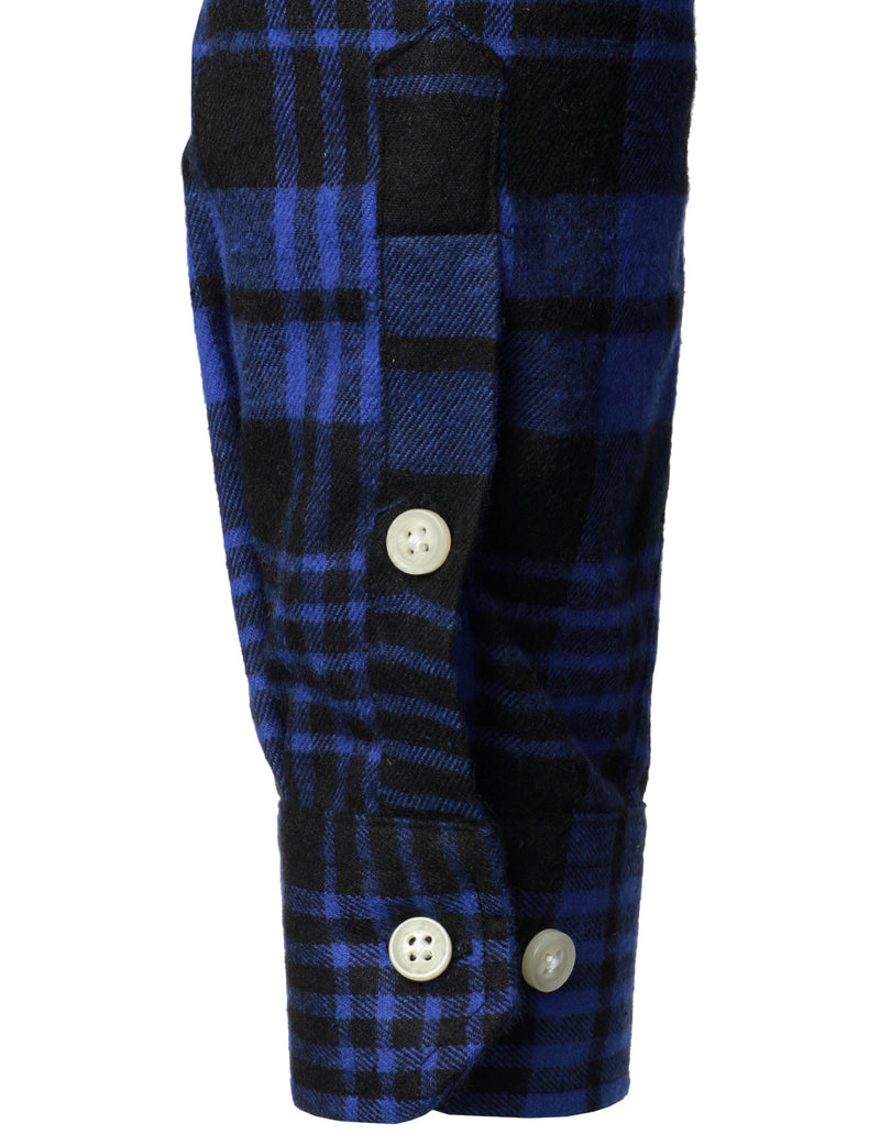 Men's Casual Plaid Double Pocket Flannel Checkered Button Up Long Sleeve Shirt
