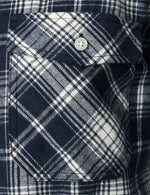 Men's Flannel Double Pocket Checkered Button Up Long Sleeve Casual Plaid Shirt