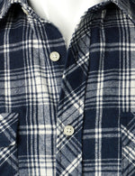 Men's Flannel Double Pocket Checkered Button Up Long Sleeve Casual Plaid Shirt