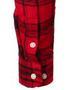 Men's Plaid Double Pocket Button Up Checkered Lapel Long Sleeve Fall Winter Shirt