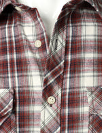 Men's Flannel Double Pocket Checkered Button Up Long Sleeve Casual Plaid Shirt