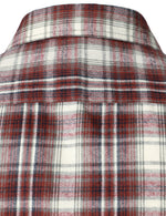 Men's Flannel Double Pocket Checkered Button Up Long Sleeve Casual Plaid Shirt