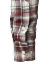 Men's Flannel Double Pocket Checkered Button Up Long Sleeve Casual Plaid Shirt