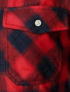 Men's Casual Plaid Double Pocket Flannel Checkered Button Up Long Sleeve Shirt