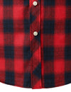 Men's Casual Plaid Double Pocket Flannel Checkered Button Up Long Sleeve Shirt