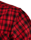 Men's Plaid Double Pocket Button Up Lapel Long Sleeve Flannel Shirt