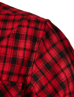 Men's Plaid Double Pocket Button Up Lapel Long Sleeve Flannel Shirt
