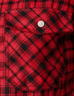 Men's Plaid Double Pocket Button Up Lapel Long Sleeve Flannel Shirt