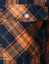 Men's Casual Plaid Double Pocket Flannel Checkered Button Up Long Sleeve Shirt
