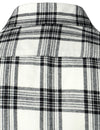 Men's Plaid Double Pocket Button Up Checkered Lapel Long Sleeve Fall Winter Shirt