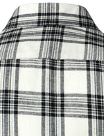 Men's Plaid Double Pocket Button Up Checkered Lapel Long Sleeve Fall Winter Shirt