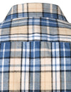 Men's Plaid Double Pocket Button Up Checkered Lapel Long Sleeve Fall Winter Shirt