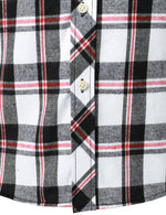 Men's Plaid Double Pocket Button Up Lapel Long Sleeve Flannel Shirt