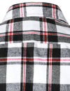 Men's Plaid Double Pocket Button Up Lapel Long Sleeve Flannel Shirt