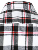 Men's Plaid Double Pocket Button Up Lapel Long Sleeve Flannel Shirt