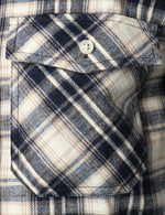 Men's Flannel Double Pocket Checkered Button Up Long Sleeve Casual Plaid Shirt