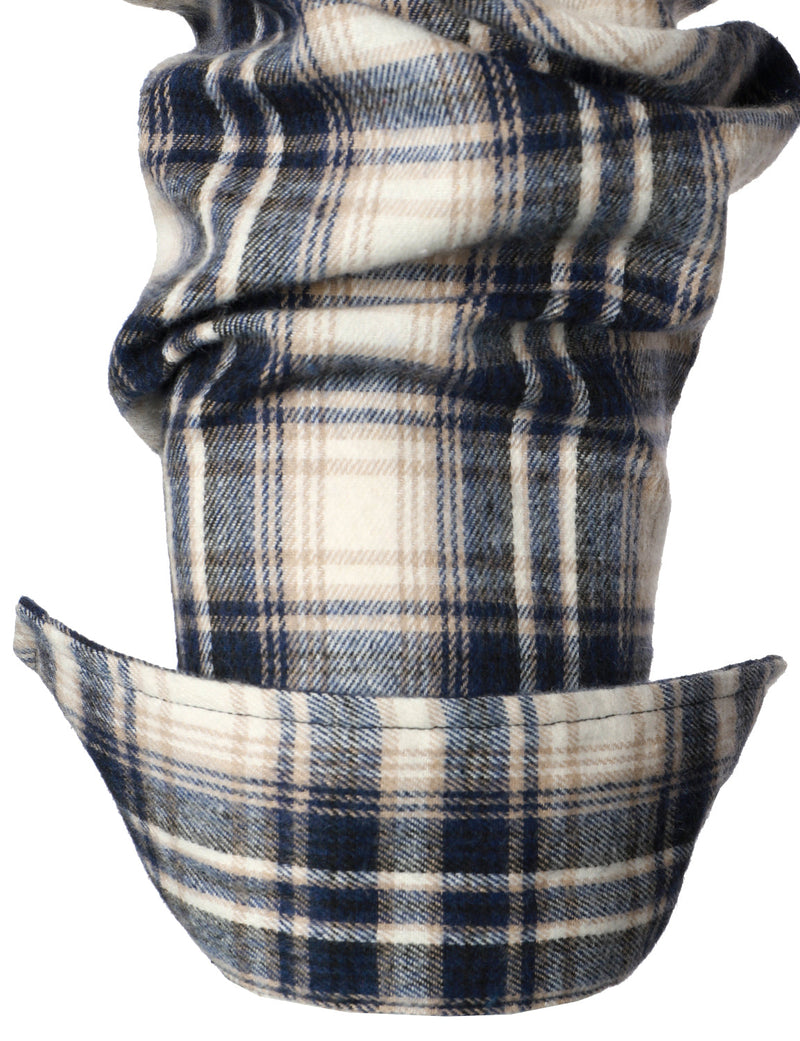 Men's Flannel Double Pocket Checkered Button Up Long Sleeve Casual Plaid Shirt