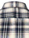 Men's Flannel Double Pocket Checkered Button Up Long Sleeve Casual Plaid Shirt