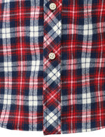 Men's Plaid Double Pocket Button Up Lapel Long Sleeve Flannel Shirt