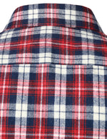 Men's Plaid Double Pocket Button Up Lapel Long Sleeve Flannel Shirt