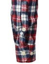 Men's Plaid Double Pocket Button Up Lapel Long Sleeve Flannel Shirt