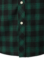 Men's Casual Plaid Double Pocket Flannel Checkered Button Up Long Sleeve Shirt