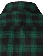 Men's Casual Plaid Double Pocket Flannel Checkered Button Up Long Sleeve Shirt