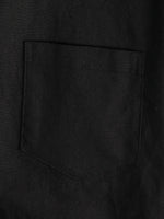 Men's Solid Color Linen Cotton Pocket Casual Button Short Sleeve Shirt