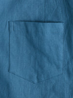 Men's Solid Color Linen Cotton Pocket Casual Button Short Sleeve Shirt