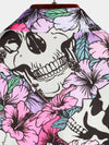 Men's Cool Skull Flowers Button Up Hawaiian Shirt