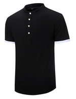 Men's Casual Solid Color Short Sleeve T-shirt