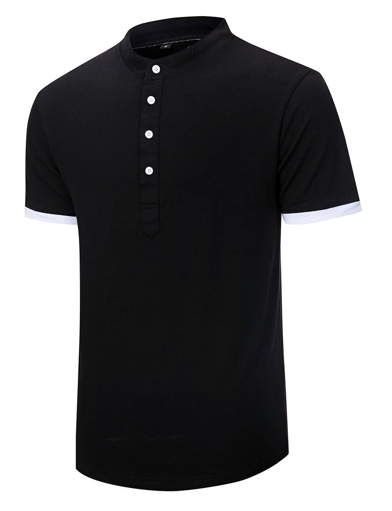 Men's Casual Solid Color Short Sleeve T-shirt