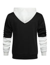 Men's Color Block Long Sleeve Outdoor Pullover Hoodie Sweatshirts